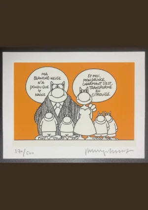 Ex Libris  Geluck - Le Chat Blanche Neige