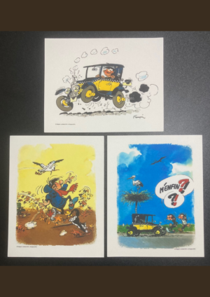 Ex Libris Gaston Lagaffe tirés à part Dargaud Lombard