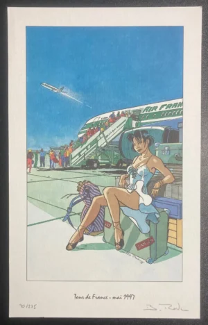 Ex Libris Benoit Roels  Tour de France aérien